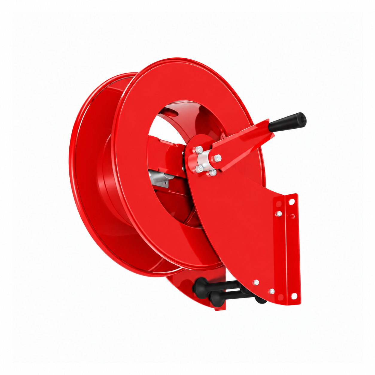 Manual hose reel for 3/8" and 1/2" hose