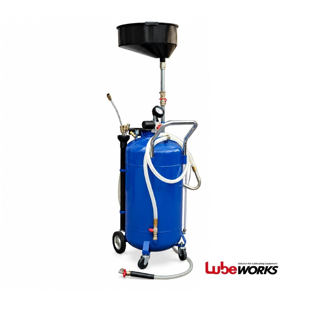 90 litre waste oil drainer suction and drain