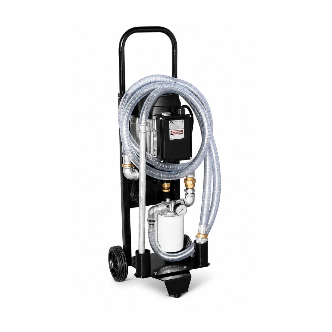 Oil filtering unit