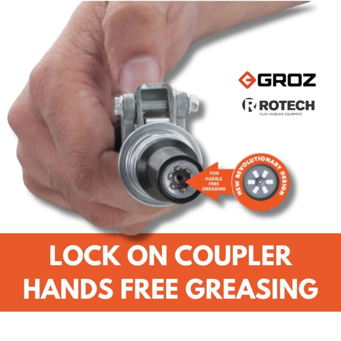 Lock on Grease Coupler for grease guns