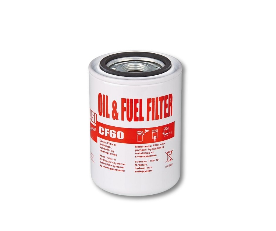 CF60 10 micron particle and dirt fuel and oil filter