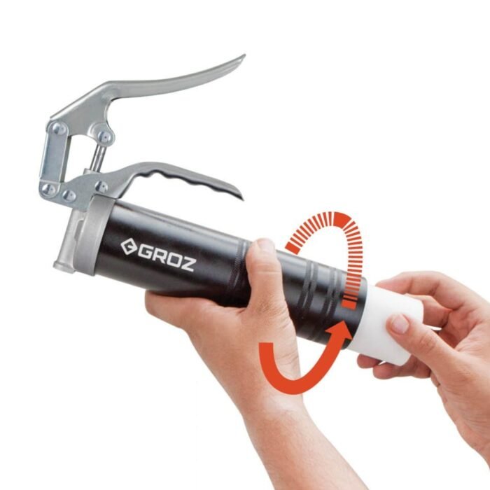 Groz pistol grip one handed grease gun for lube shuttle 500 gram