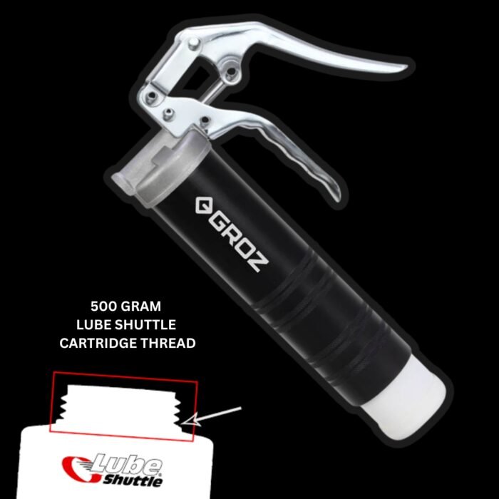 Groz pistol grip one handed grease gun for lube shuttle 500 gram