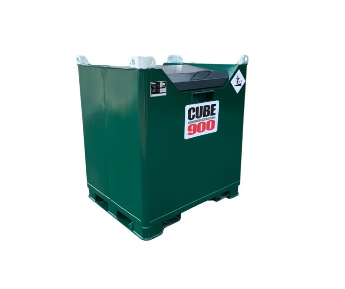 site tank for use with generators and plant machinery. 900 litre bunded tank