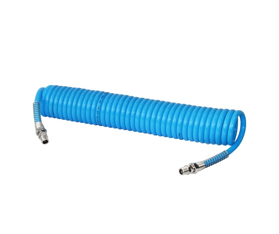 Spiral Air Hose for Air and water up to 10 metres