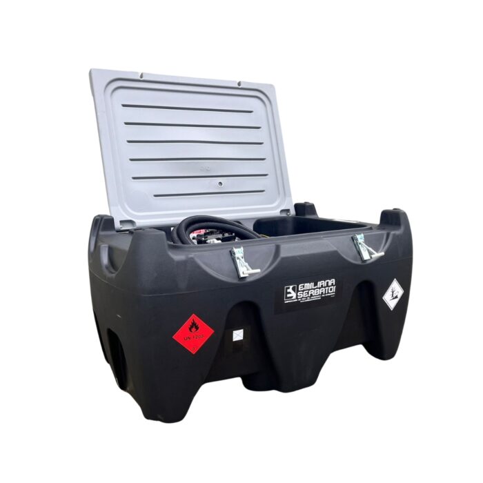 Emiliana serbatoi CTK330 carrytank. Mobile petrol tank with pump