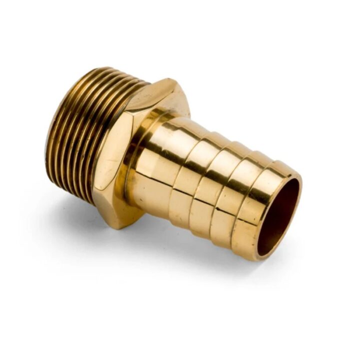 Brass Hose tail with BSP thread 1" Hose Tail or 3/4" Hose Tail with BSP Thread