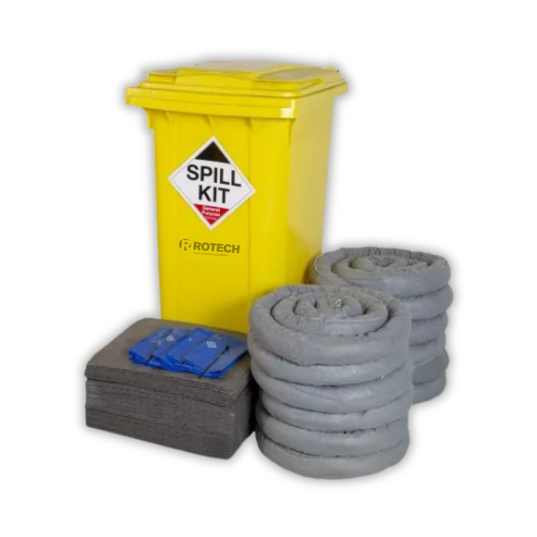 240 Litre spill bin kit for general purpose spills, oil, fuel & solvents