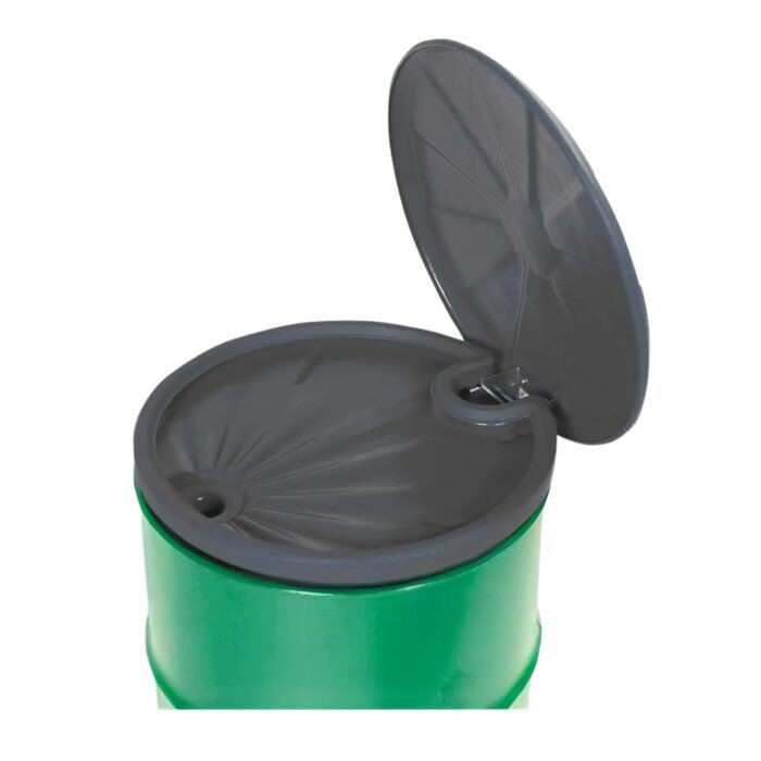 Barrel funnel draining for 205L Barrels with hinged lid