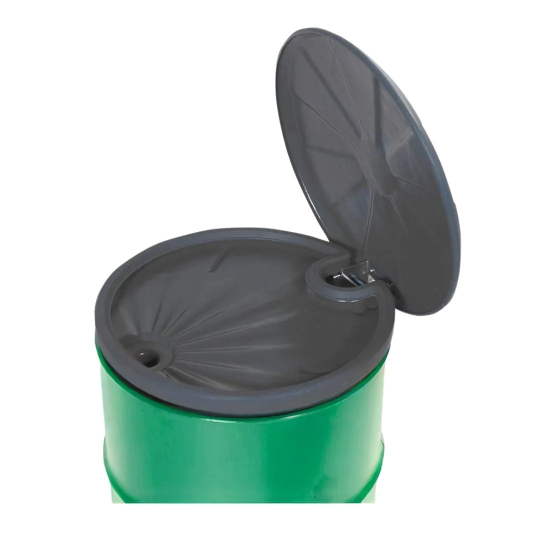 Barrel funnel draining for 205L Barrels with hinged lid