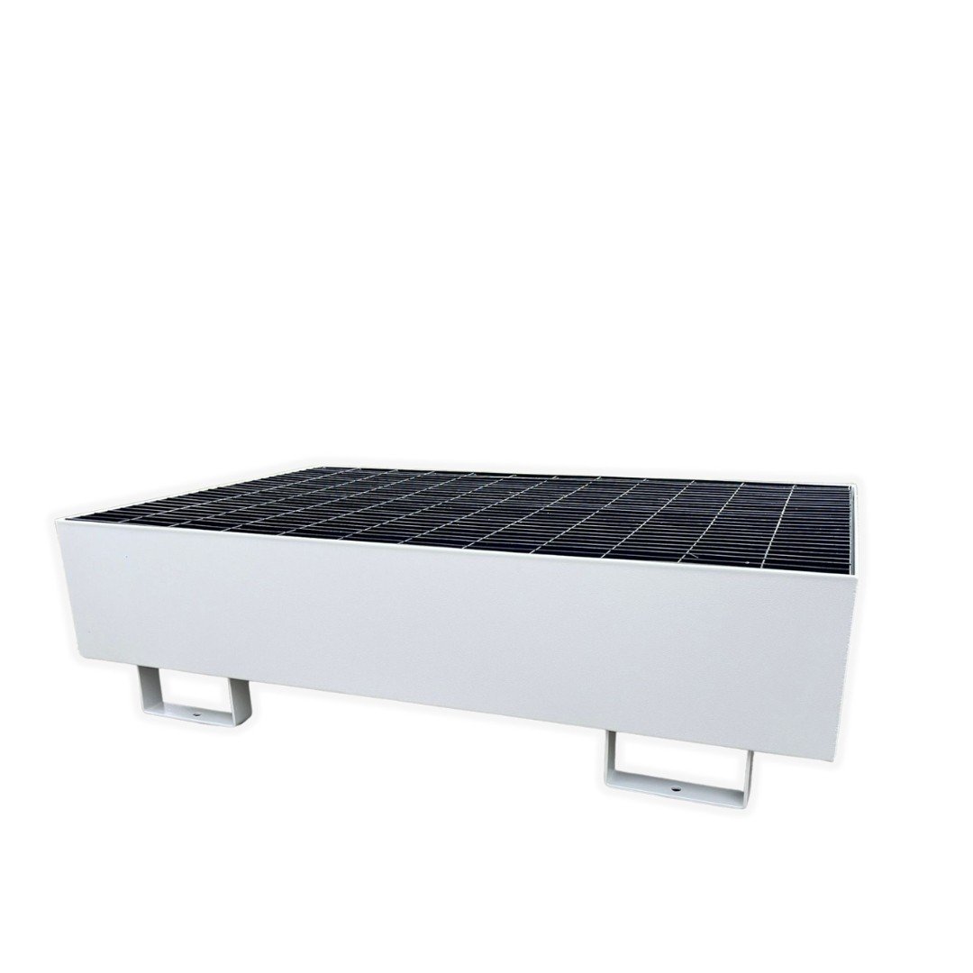 Steel Barrel Bund for 2 barrels 210 litre sump spill tray