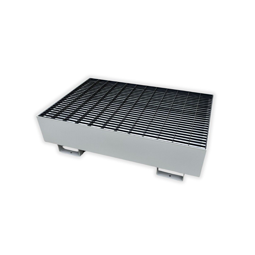Steel Barrel Bund for 2 barrels 210 litre sump spill tray