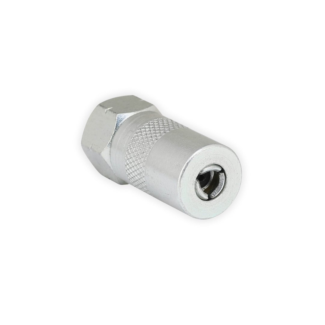Heavy duty 4 jaw coupler grease gun head.