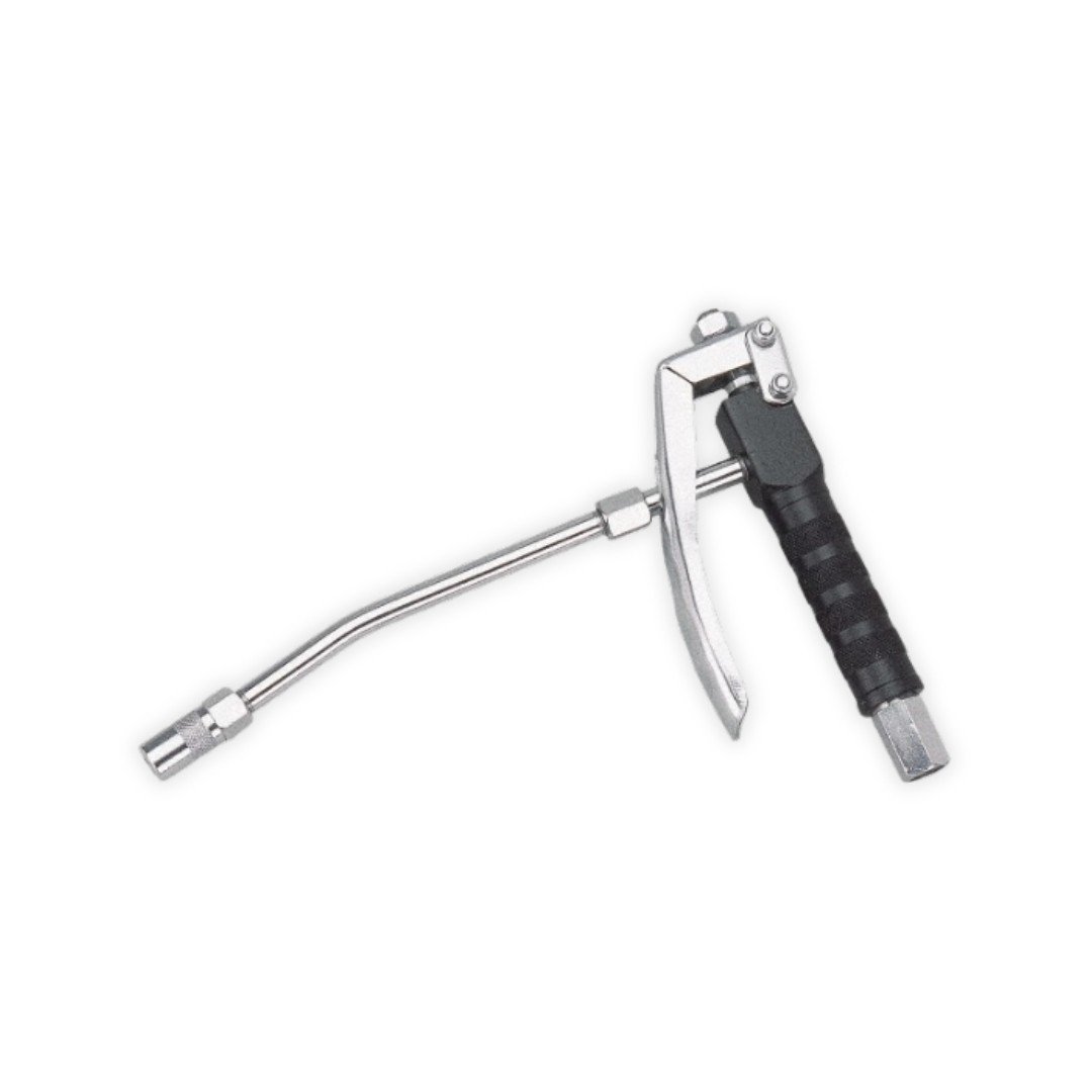 Grease control gun for air pumps. Groz dispensing nozzle