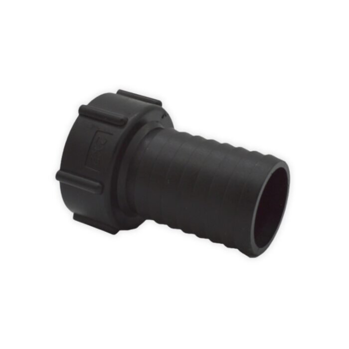IBC Hose tail fitting with .5" or 2" ribbed hose tail