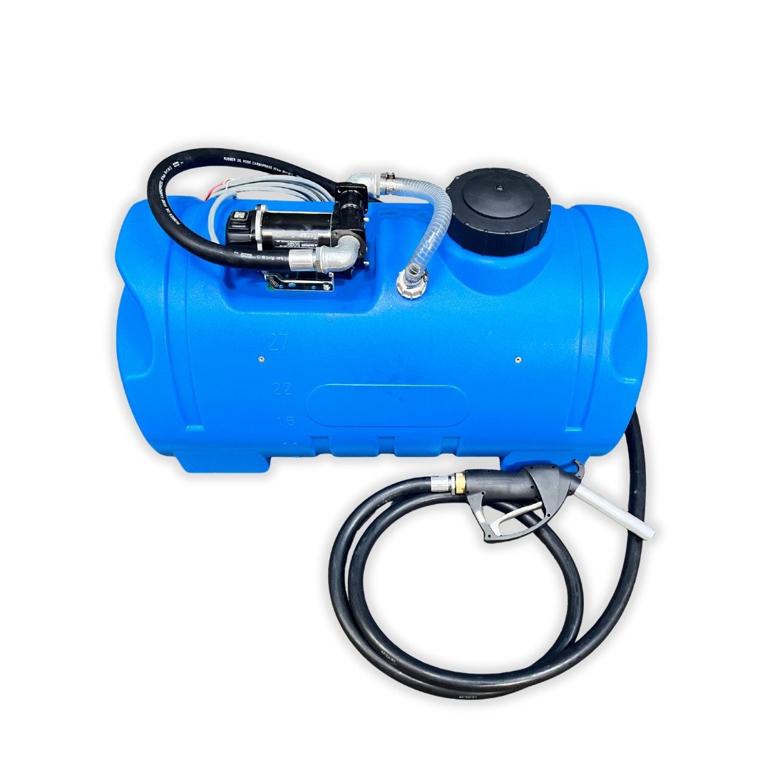 100 litre mobile diesel bowser with 2 volt pump