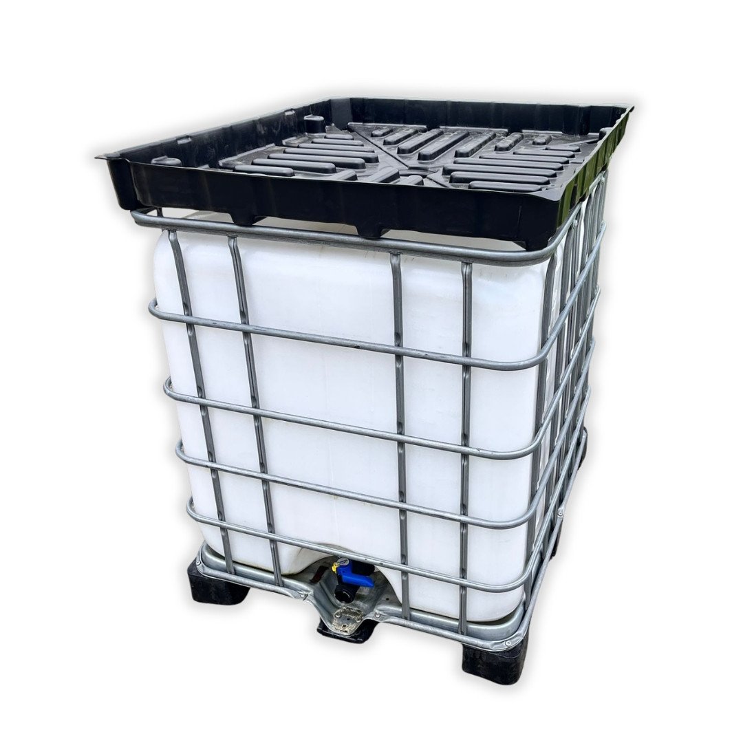 Full Width IBC funnel for 1,000 Litre tank. Waste oil collecting bowl