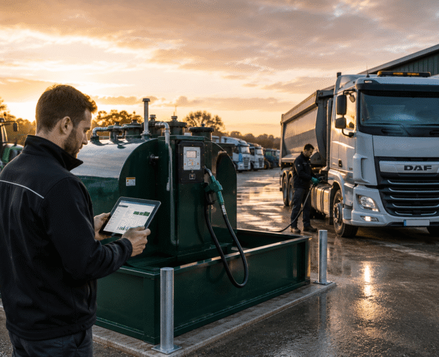 Modern diesel fuel management system used by an Irish fleet to monitor fuel usage