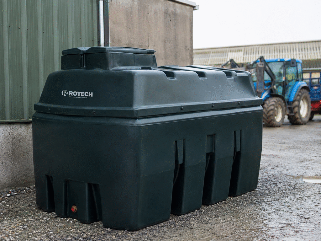 diesel tank in yard