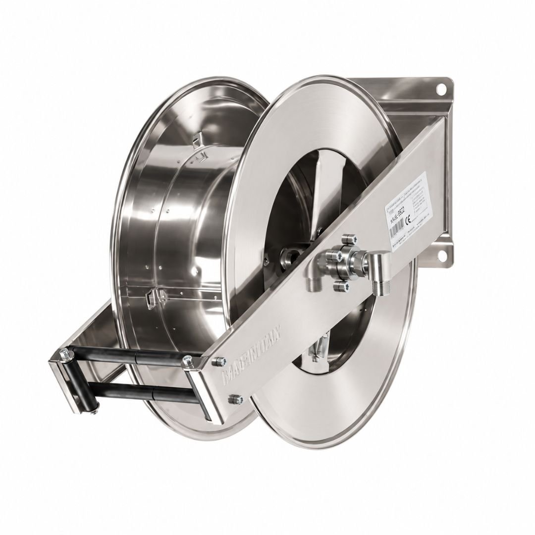 Stainless steel reel fixed arm 20 metre hose
